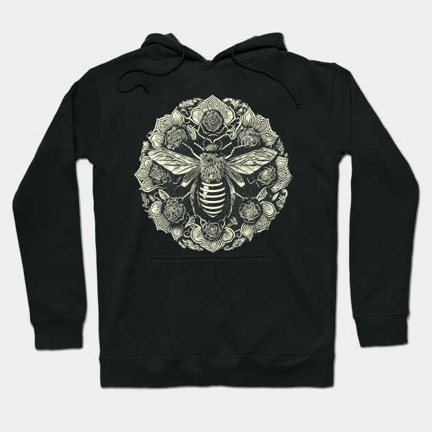 The Bee's Elegance Hoodie by Deniz Digital Ink